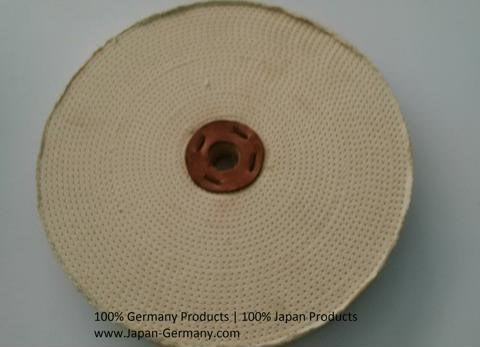 Bánh Vải Cotton Đánh Bóng Inox Đức Đường Kính 300mm X Dày 30 Mm X Cốt Gắn 25