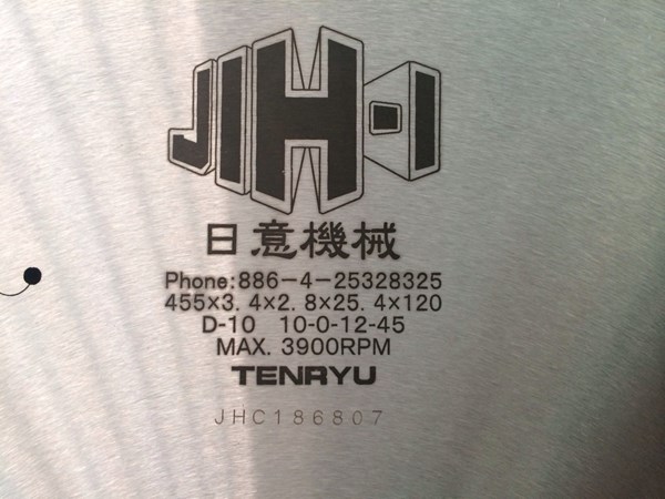 Lưỡi cắt nhôm 455 mm Nhật Bản, lưỡi cắt nhôm, lưỡi cưa đĩa Nhôm 455x3.4x25.4 mm x 120T, Teryu
